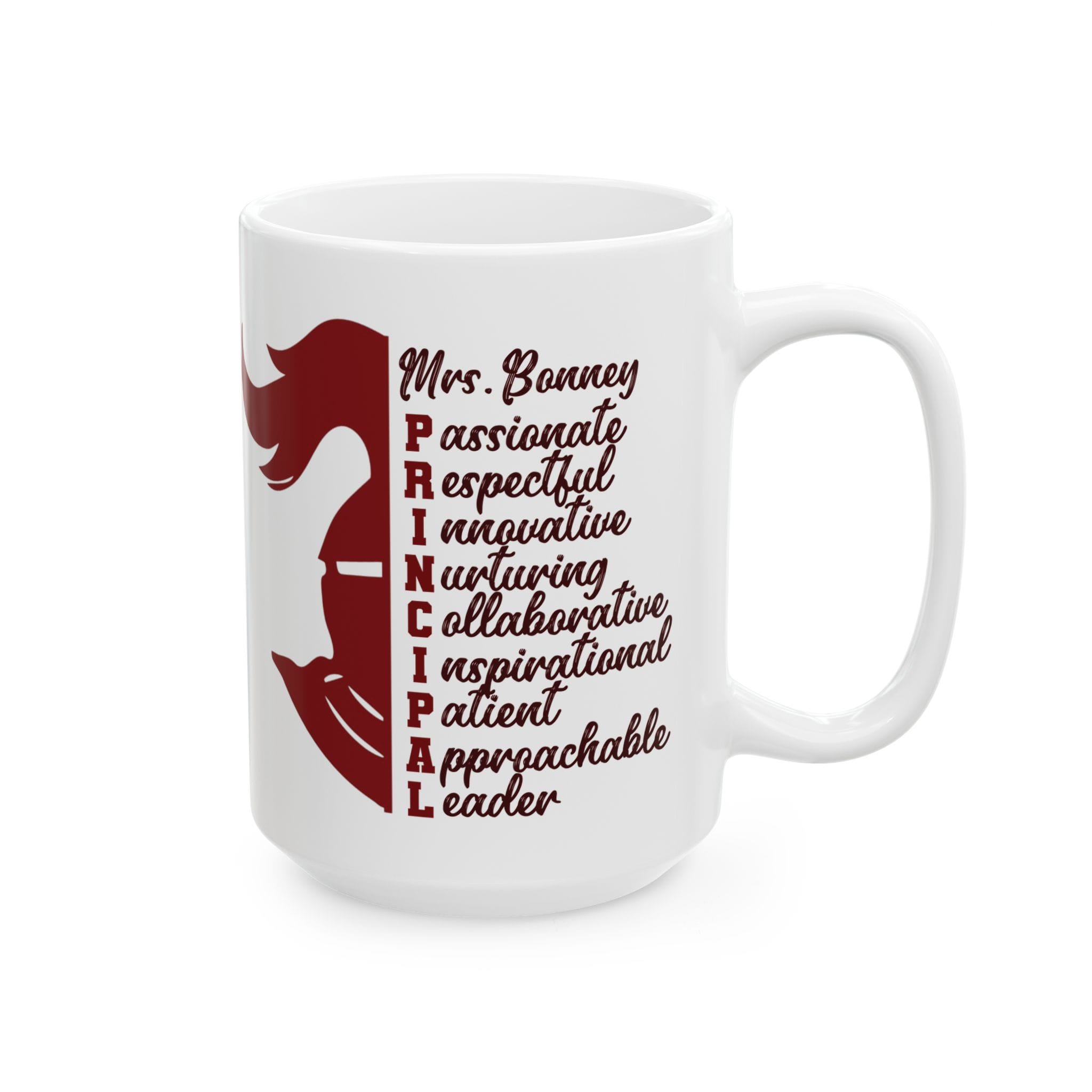 CUSTOM -Principal Mug -Custom Ceramic Mug, Coffee Lover Gift, 11oz & 15oz Sizes, School Spirit Mug - Image 2