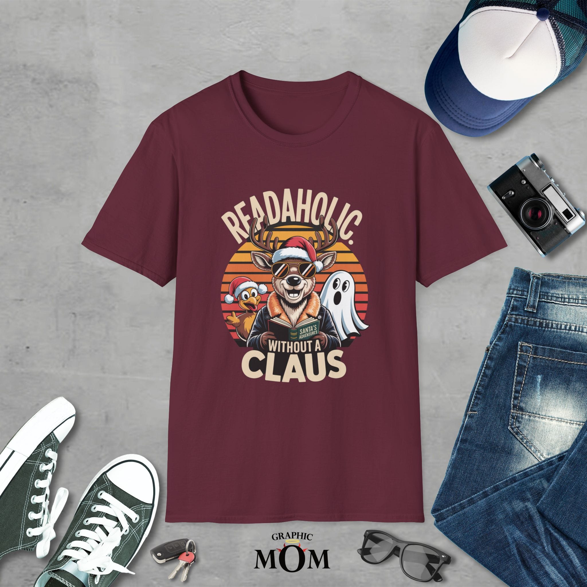Readaholics Unisex T-Shirt - Fun Holiday Tee for Readers, Cozy Gift, Christmas, Halloween, Literary Humor - Image 4