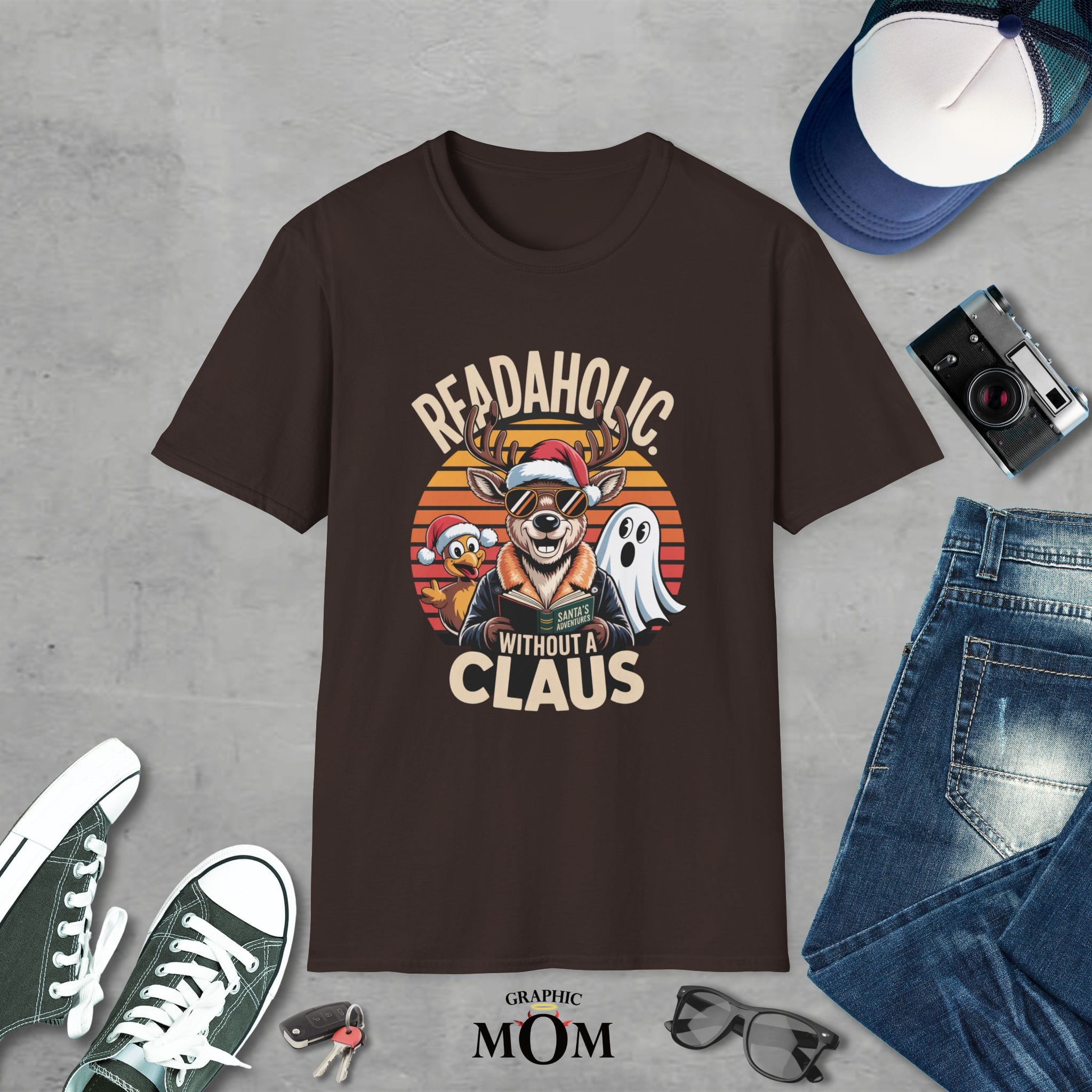 Readaholics Unisex T-Shirt - Fun Holiday Tee for Readers, Cozy Gift, Christmas, Halloween, Literary Humor - Image 5