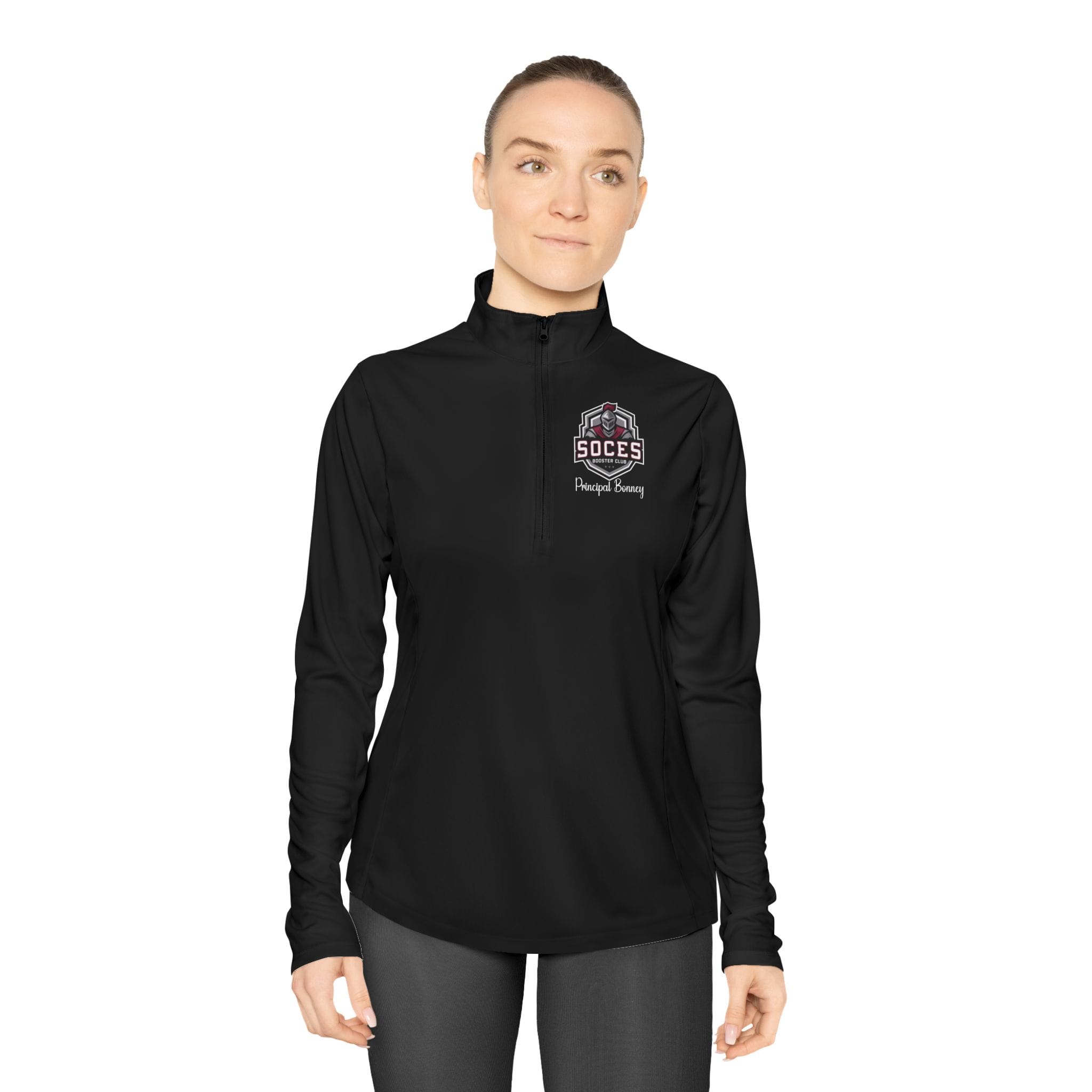 CUSTOM -Principal Present Ladies Athletic Quarter-Zip Pullover - Image 3